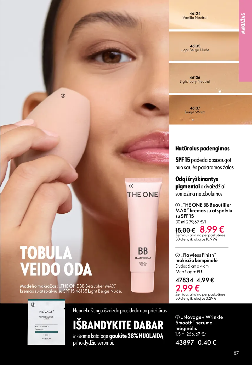 Oriflame akcijos šią savaitę. Galioja nuo 2026-05-13 iki 2026-06-02 – 87 psl.