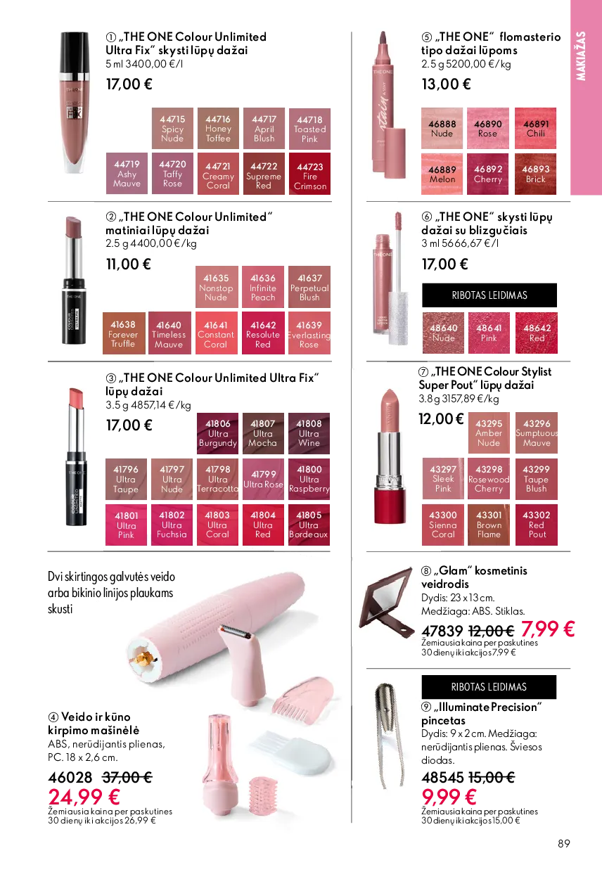 Oriflame akcijos šią savaitę. Galioja nuo 2026-05-13 iki 2026-06-02 – 89 psl.