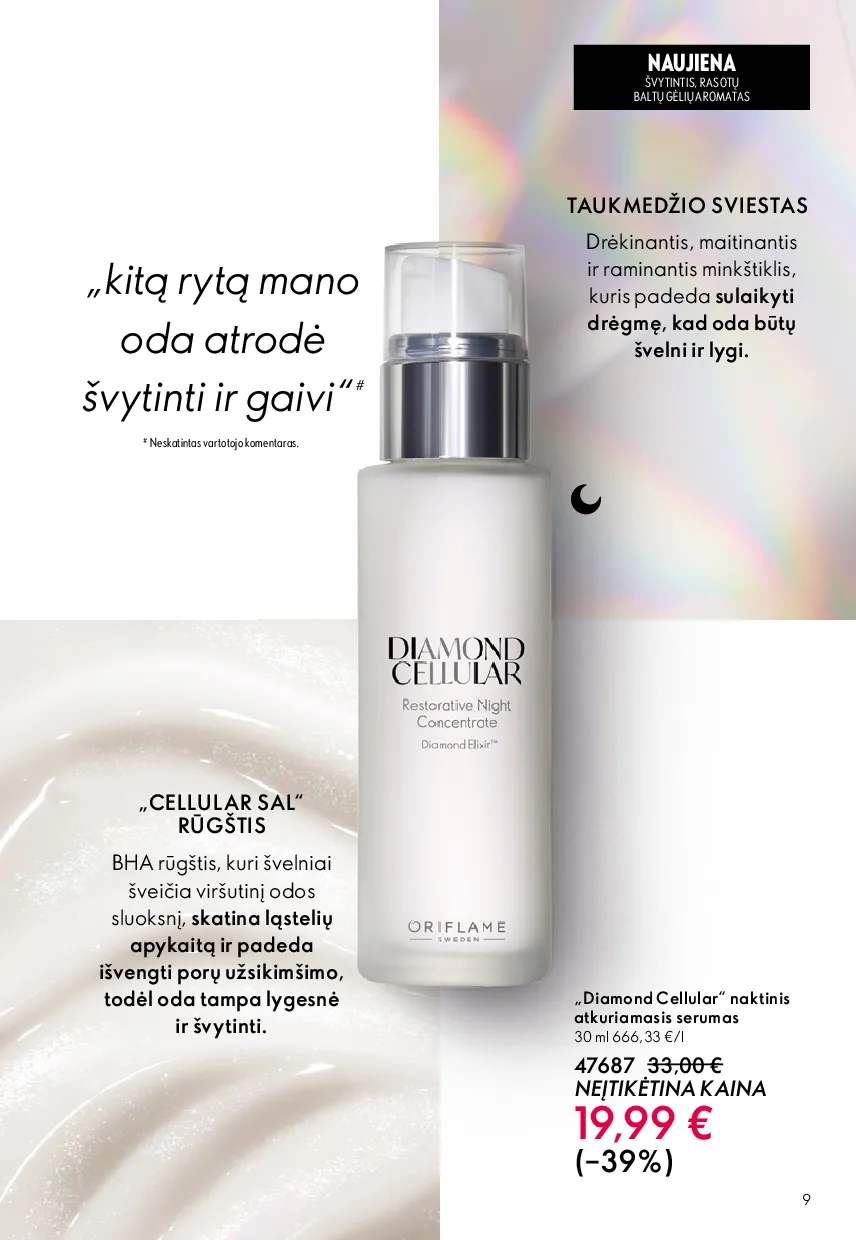 Oriflame akcijos šią savaitę. Galioja nuo 2026-05-13 iki 2026-06-02 – 9 psl.