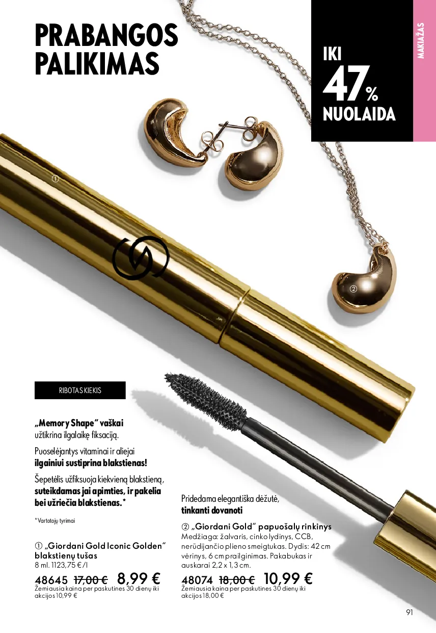 Oriflame akcijos šią savaitę. Galioja nuo 2026-05-13 iki 2026-06-02 – 91 psl.