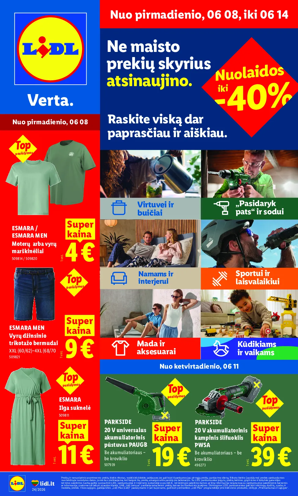 Lidl ne maisto naujas leidinys – 1 psl.