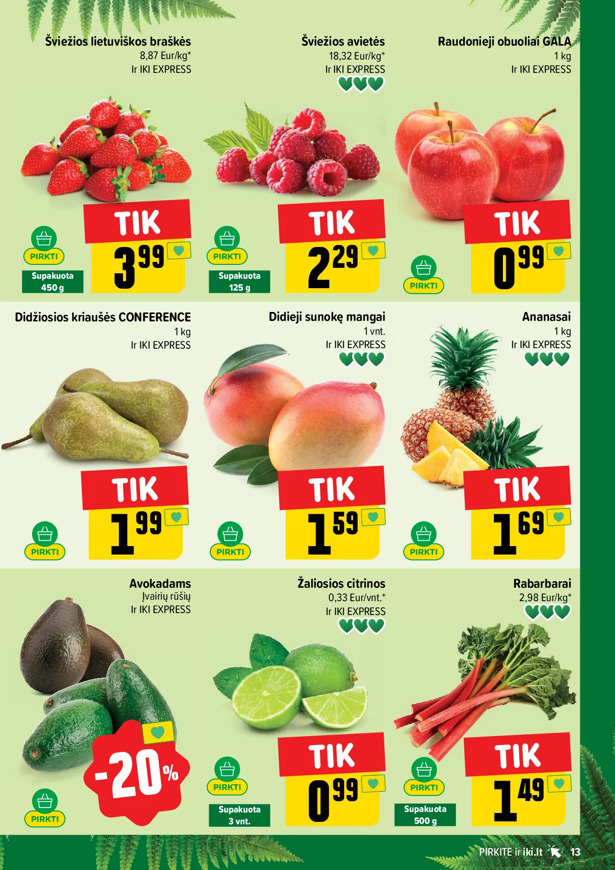 Iki akcijos šią savaitę. Galioja nuo 2026-06-22 iki 2026-06-28 – 13 psl.