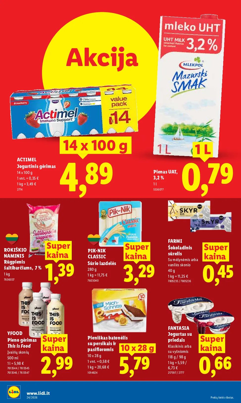 Lidl maisto prekių leidinys – 12 psl.