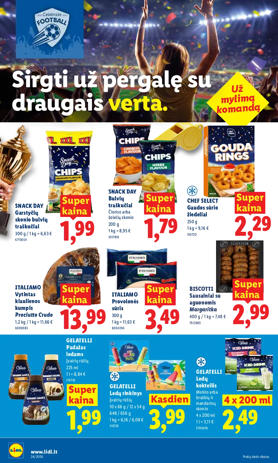 Lidl maisto prekių leidinys – 14 psl.