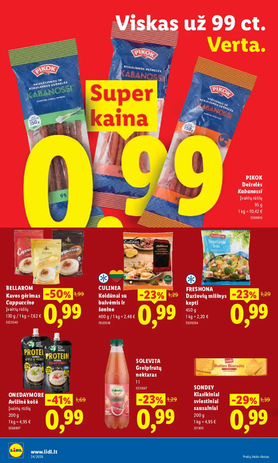 Lidl maisto prekių leidinys – 16 psl.