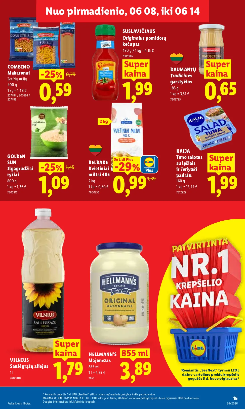 Lidl maisto prekių leidinys – 19 psl.