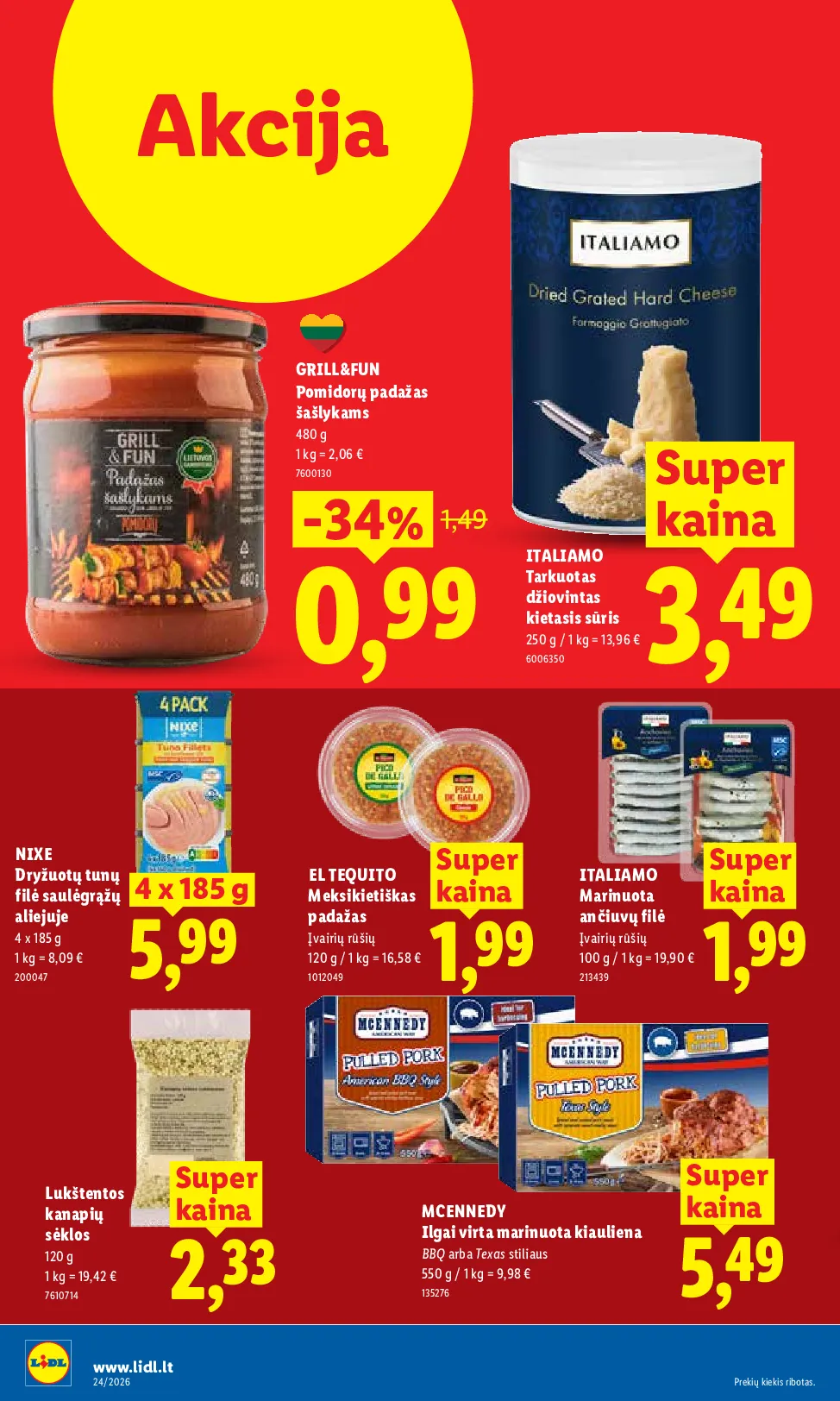 Lidl maisto prekių leidinys – 20 psl.