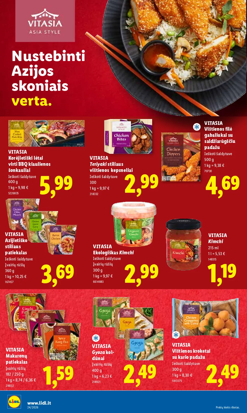 Lidl maisto prekių leidinys – 22 psl.