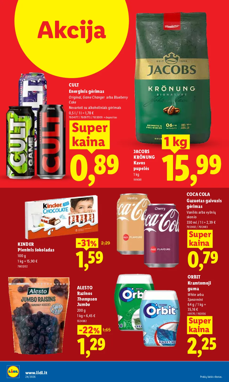 Lidl maisto prekių leidinys – 28 psl.