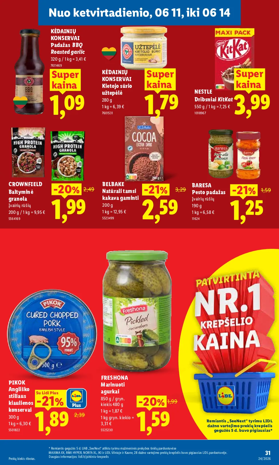 Lidl maisto prekių leidinys – 29 psl.