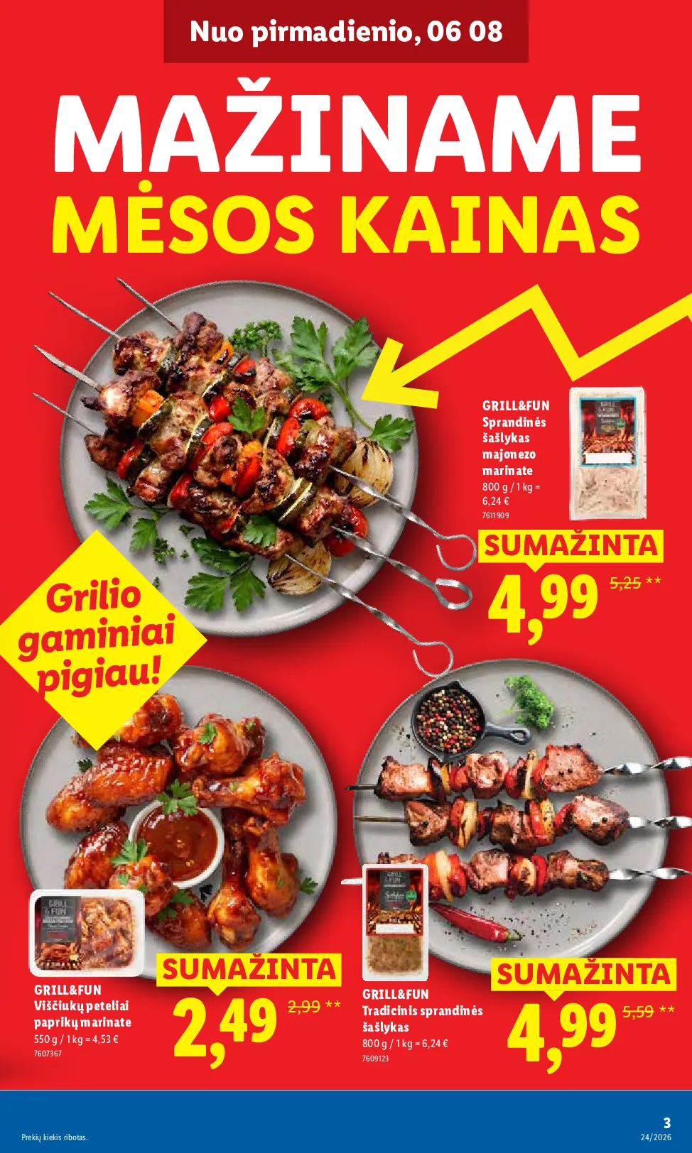 Lidl maisto prekių leidinys – 3 psl.