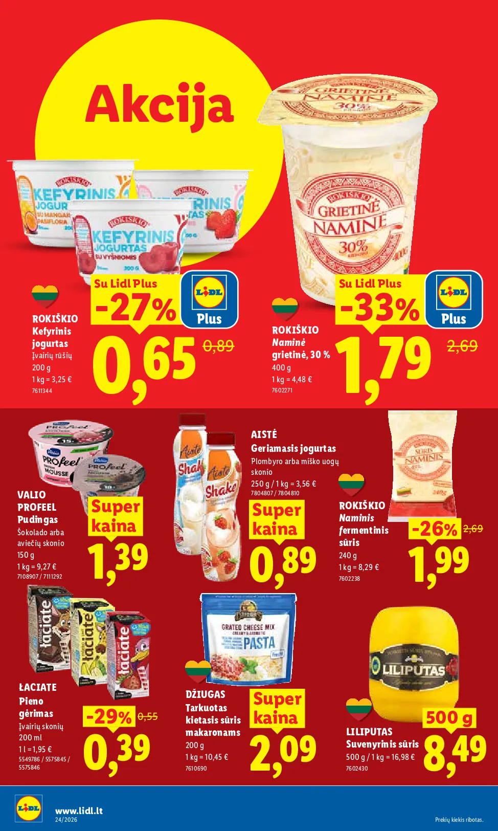 Lidl maisto prekių leidinys – 30 psl.
