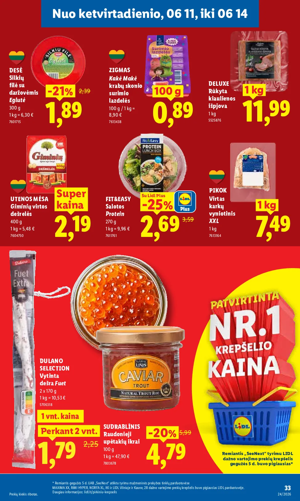 Lidl maisto prekių leidinys – 31 psl.