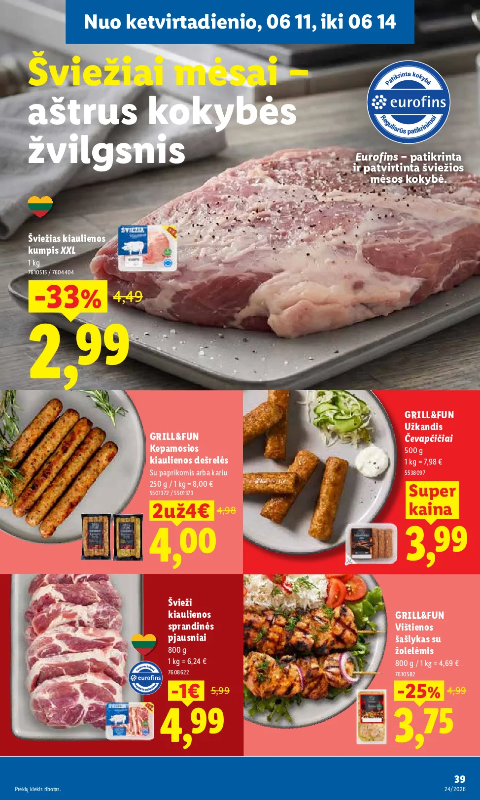 Lidl maisto prekių leidinys – 37 psl.