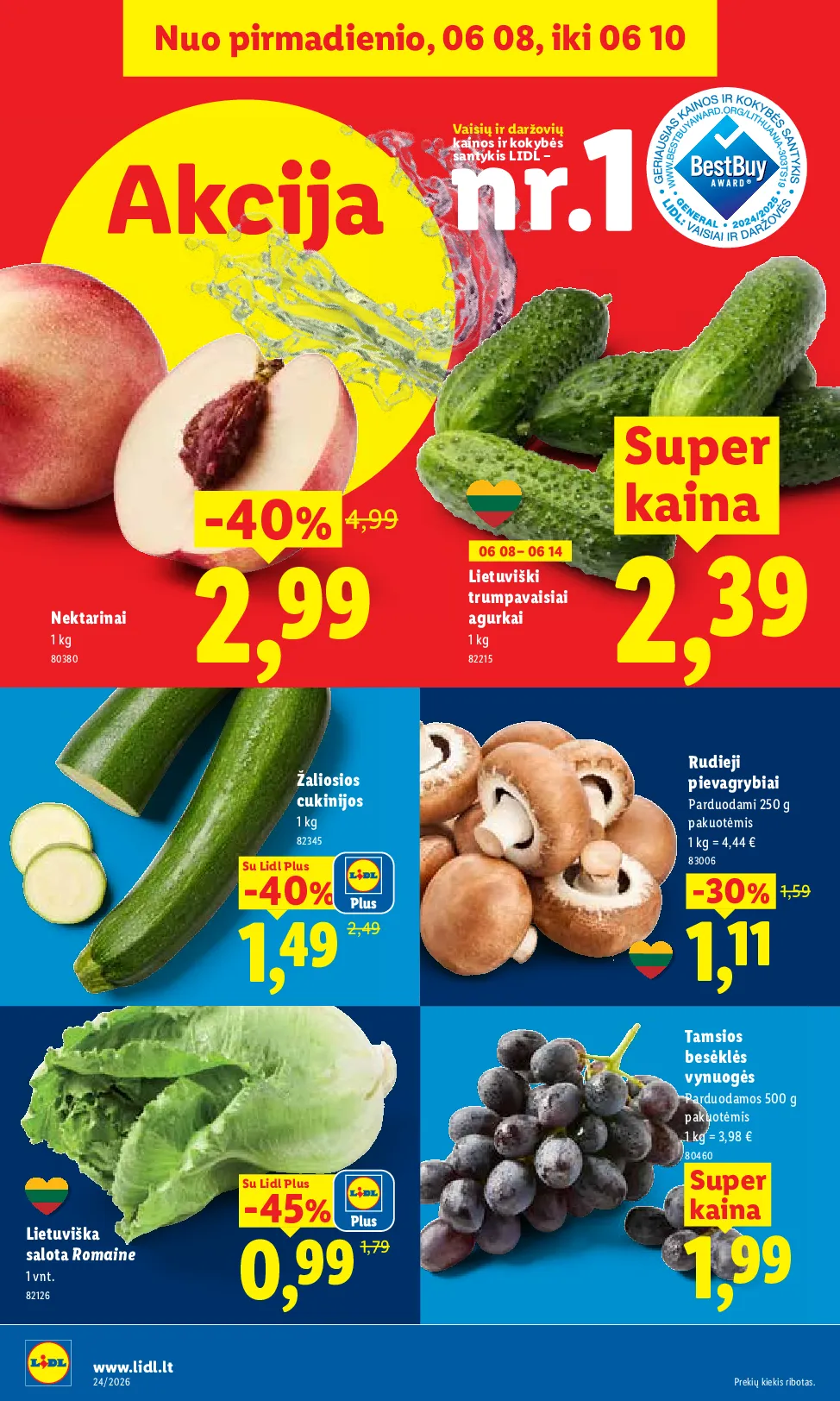 Lidl maisto prekių leidinys – 4 psl.