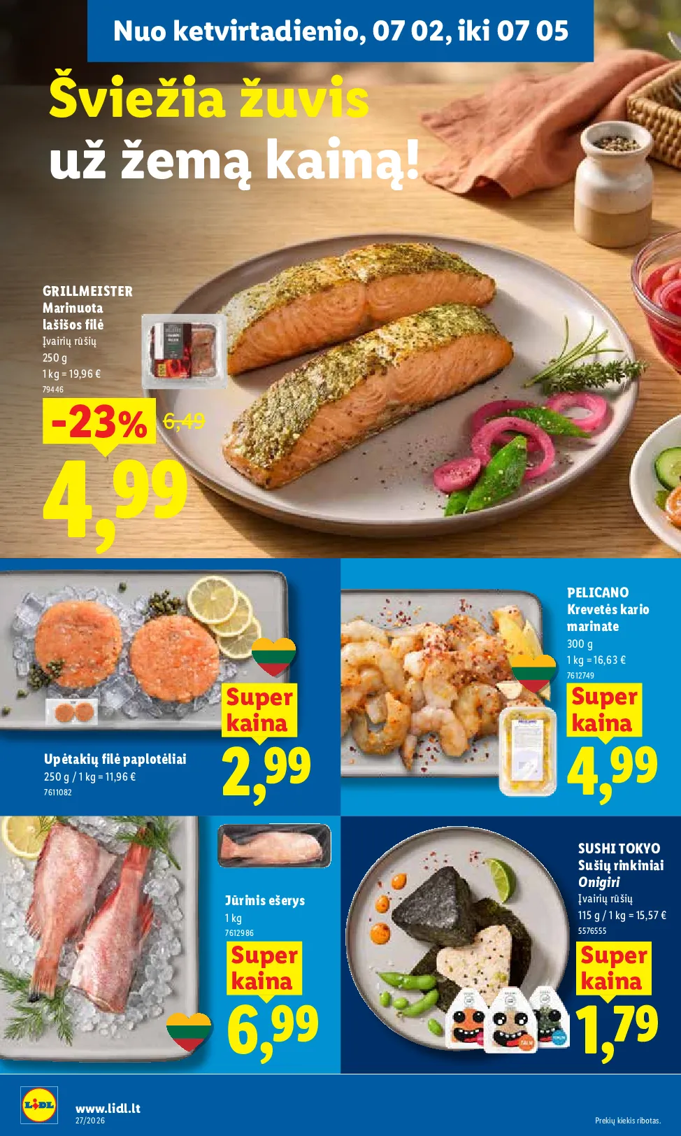 Lidl akcijos šią savaitę. Galioja nuo 2026-06-29 iki 2026-07-05 – 42 psl.