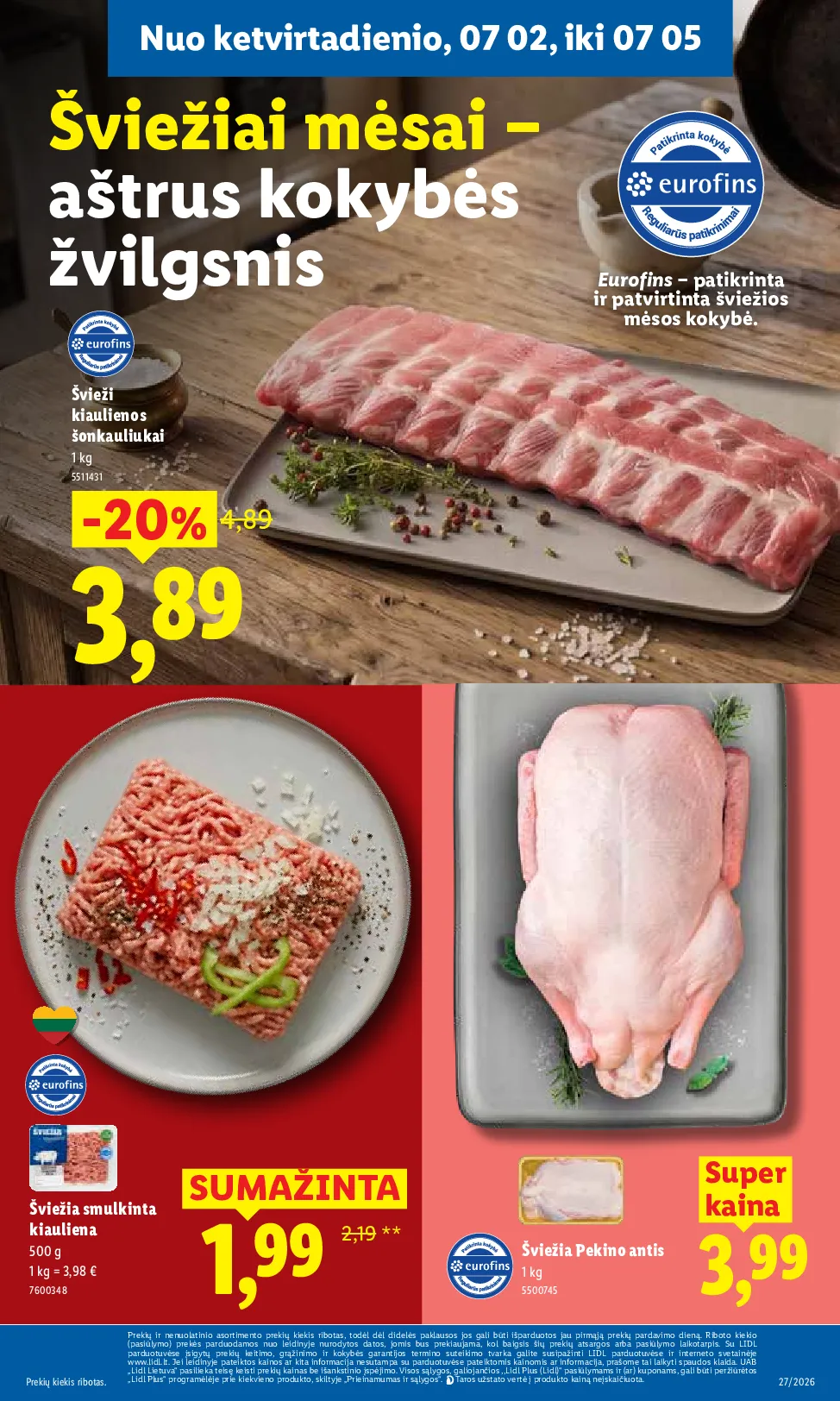 Lidl akcijos šią savaitę. Galioja nuo 2026-06-29 iki 2026-07-05 – 43 psl.