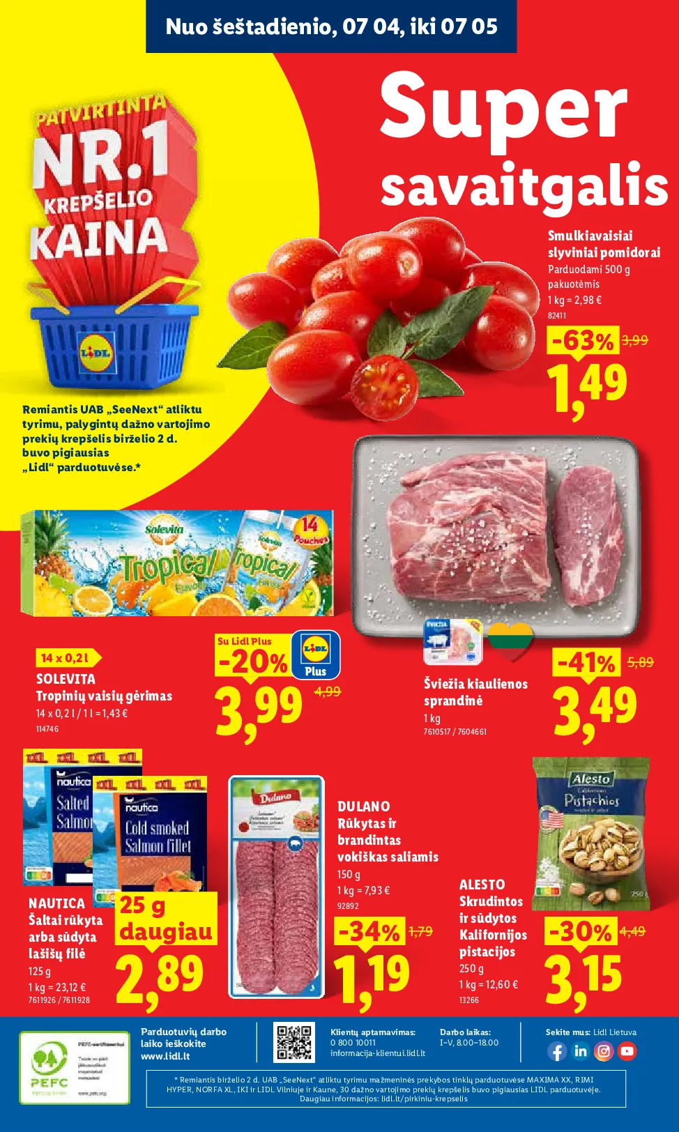 Lidl akcijos šią savaitę. Galioja nuo 2026-06-29 iki 2026-07-05 – 44 psl.