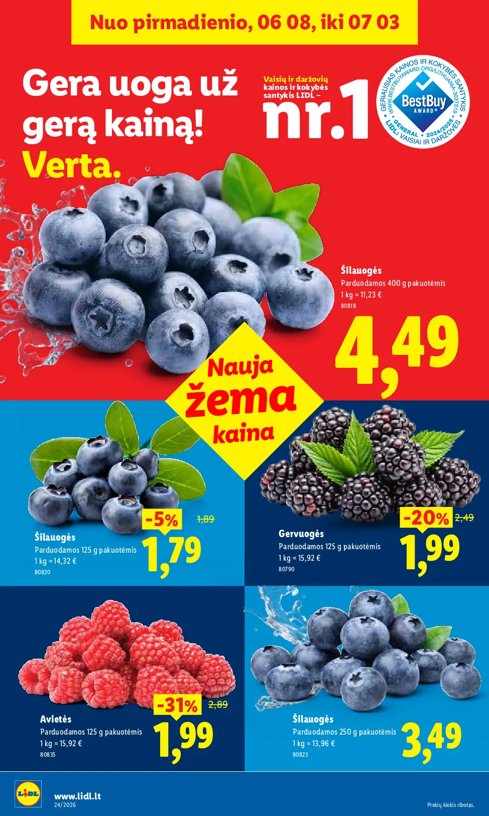 Lidl maisto prekių leidinys – 5 psl.
