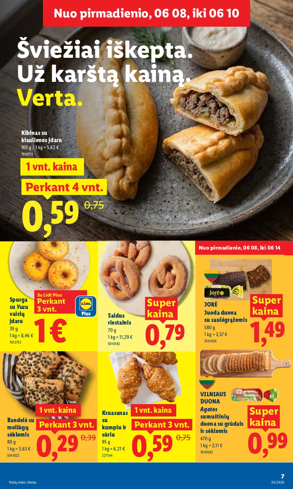 Lidl maisto prekių leidinys – 7 psl.