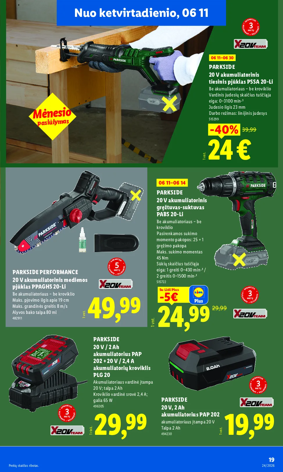 Lidl ne maisto prekių leidinys – 19 psl.