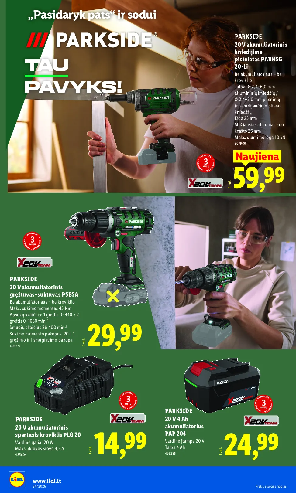 Lidl ne maisto prekių leidinys – 20 psl.