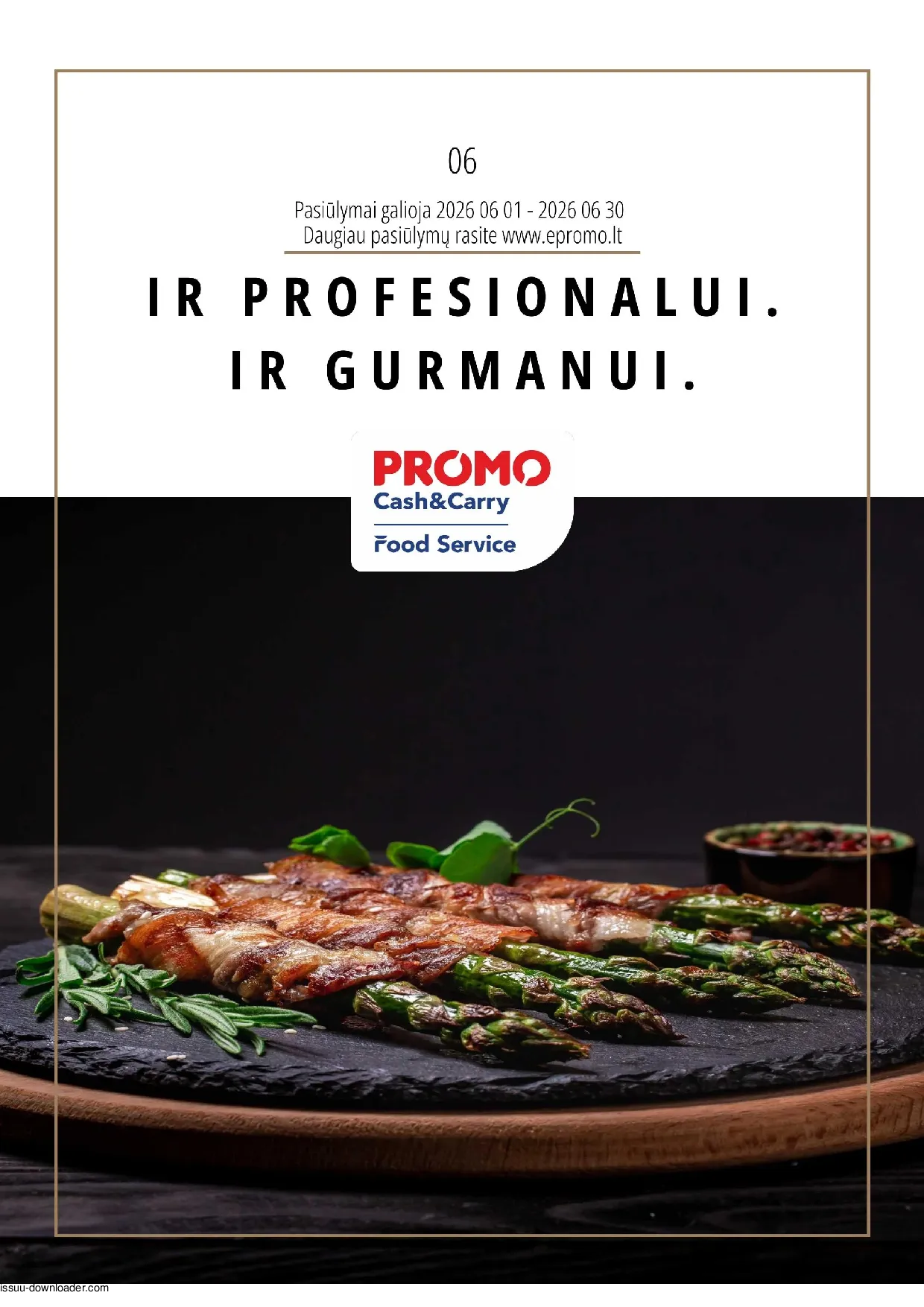 PROMO Cash&Carry maisto akcijų leidinys – 1 psl.