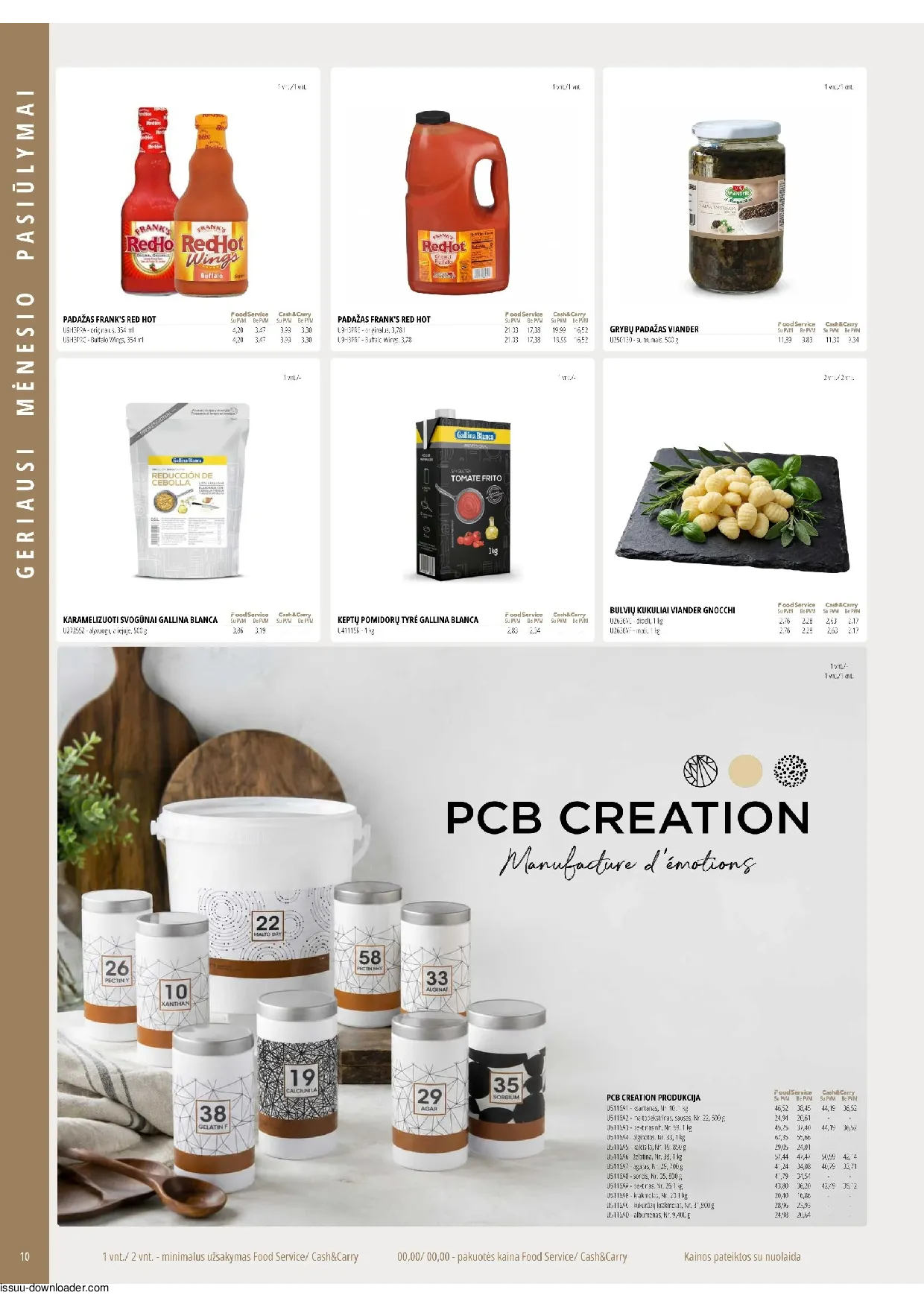 PROMO Cash&Carry maisto akcijų leidinys – 10 psl.