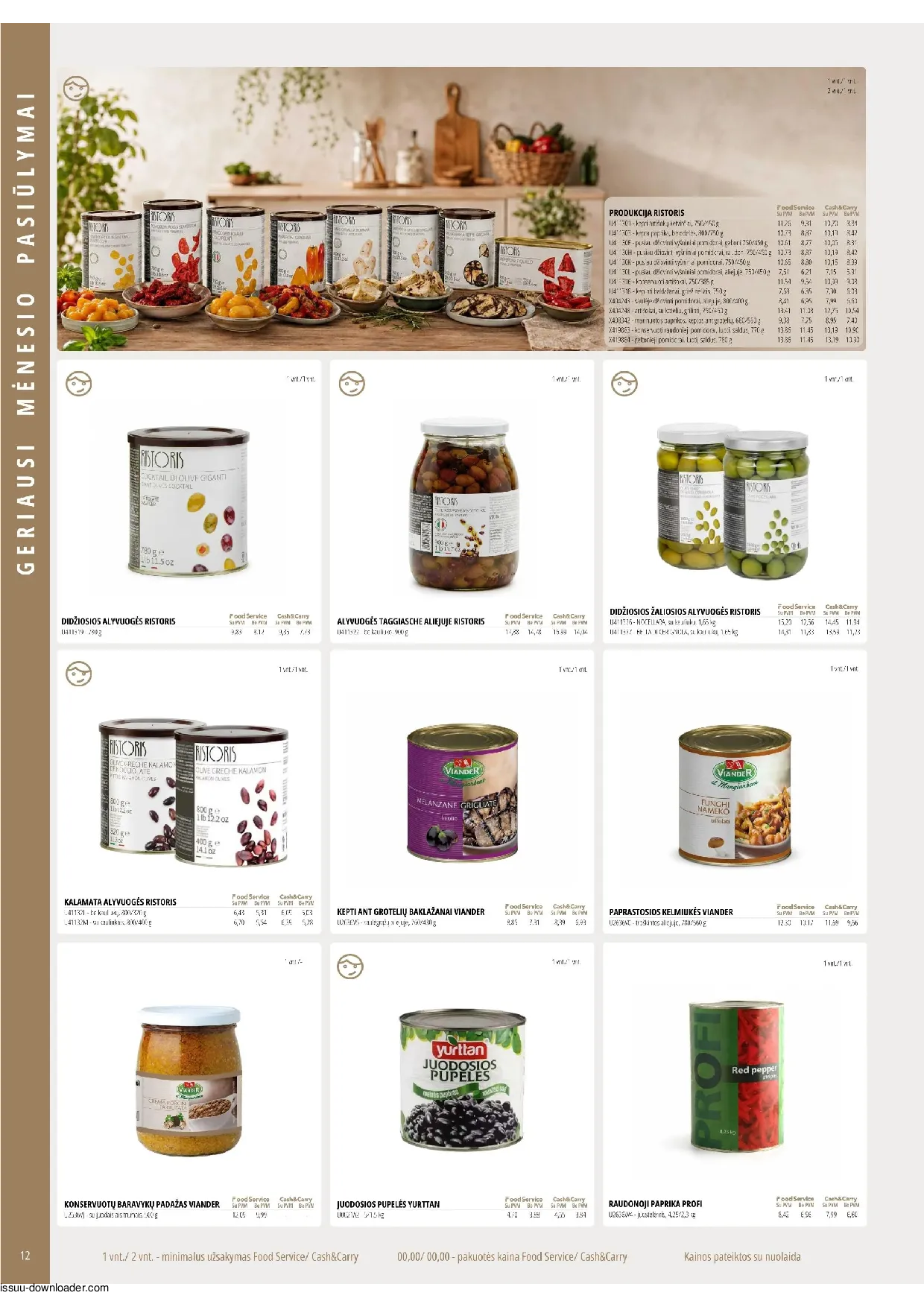 PROMO Cash&Carry maisto akcijų leidinys – 12 psl.