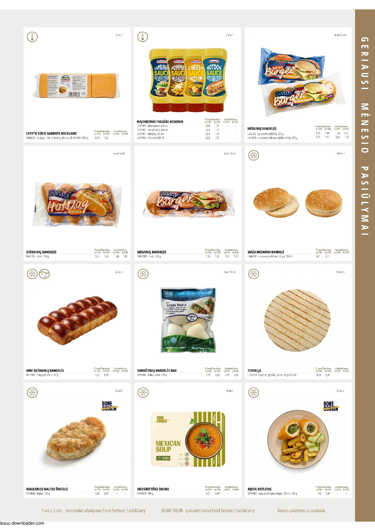 PROMO Cash&Carry maisto akcijų leidinys – 3 psl.