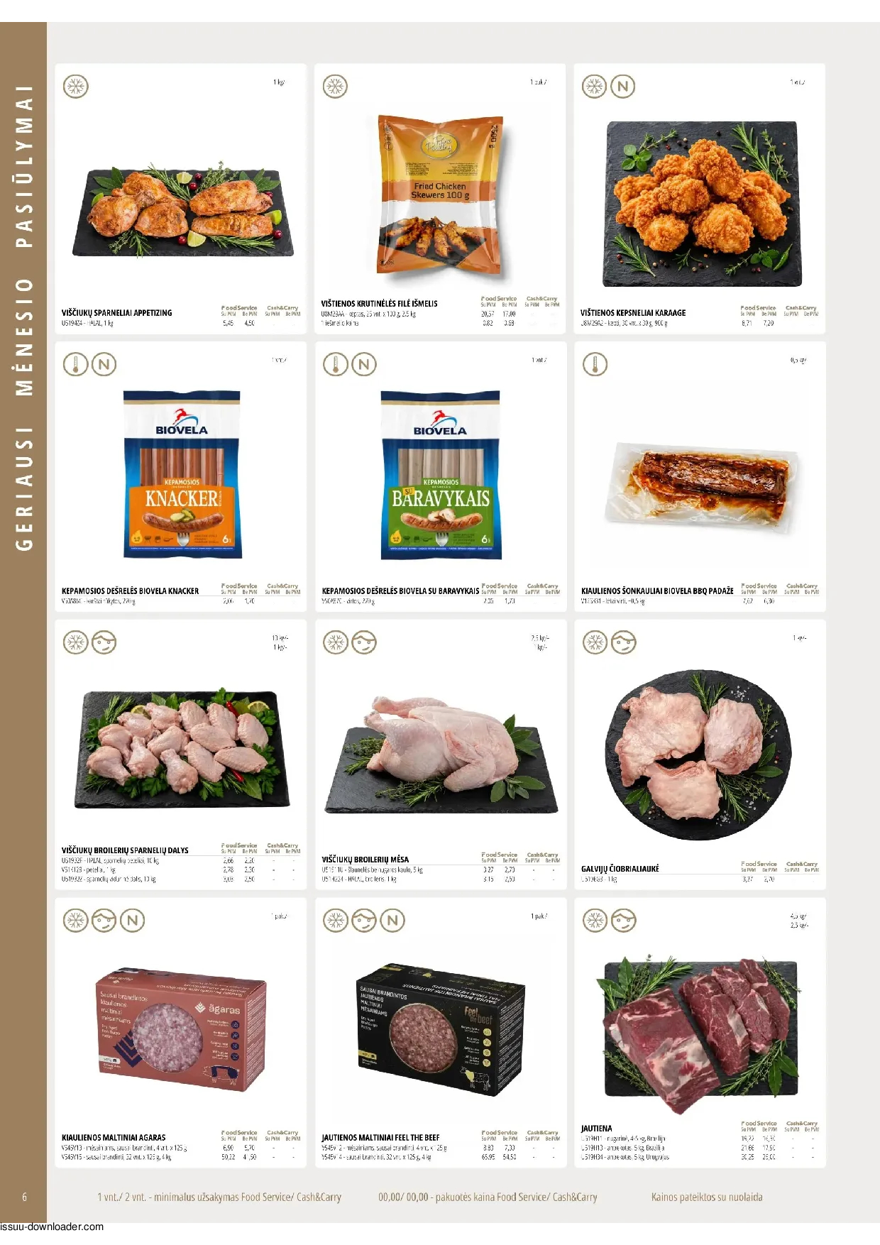 PROMO Cash&Carry maisto akcijų leidinys – 6 psl.
