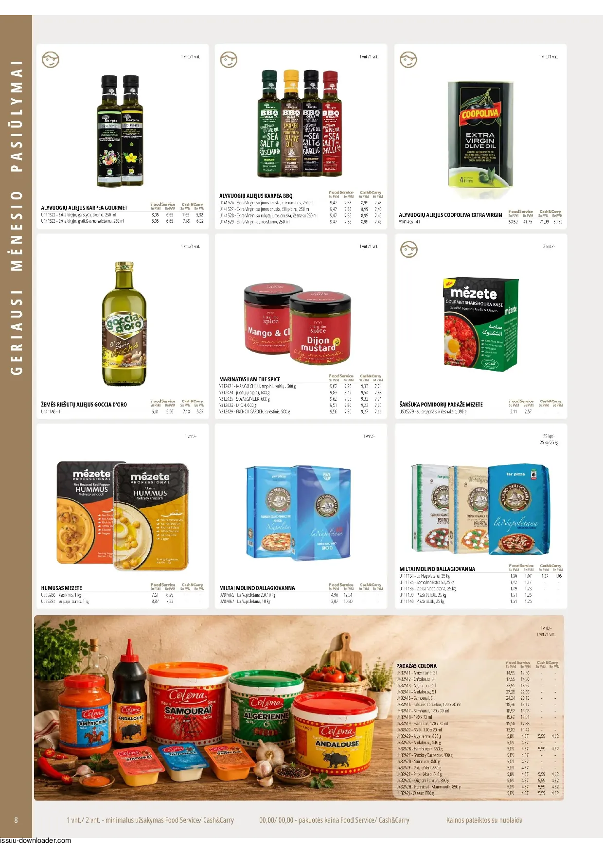 PROMO Cash&Carry maisto akcijų leidinys – 8 psl.