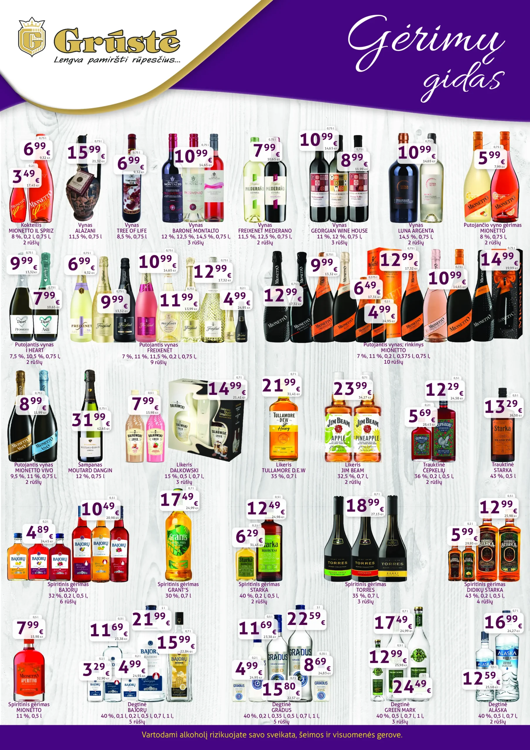 GRŪSTĖ gėrimų gidas – 1 psl.