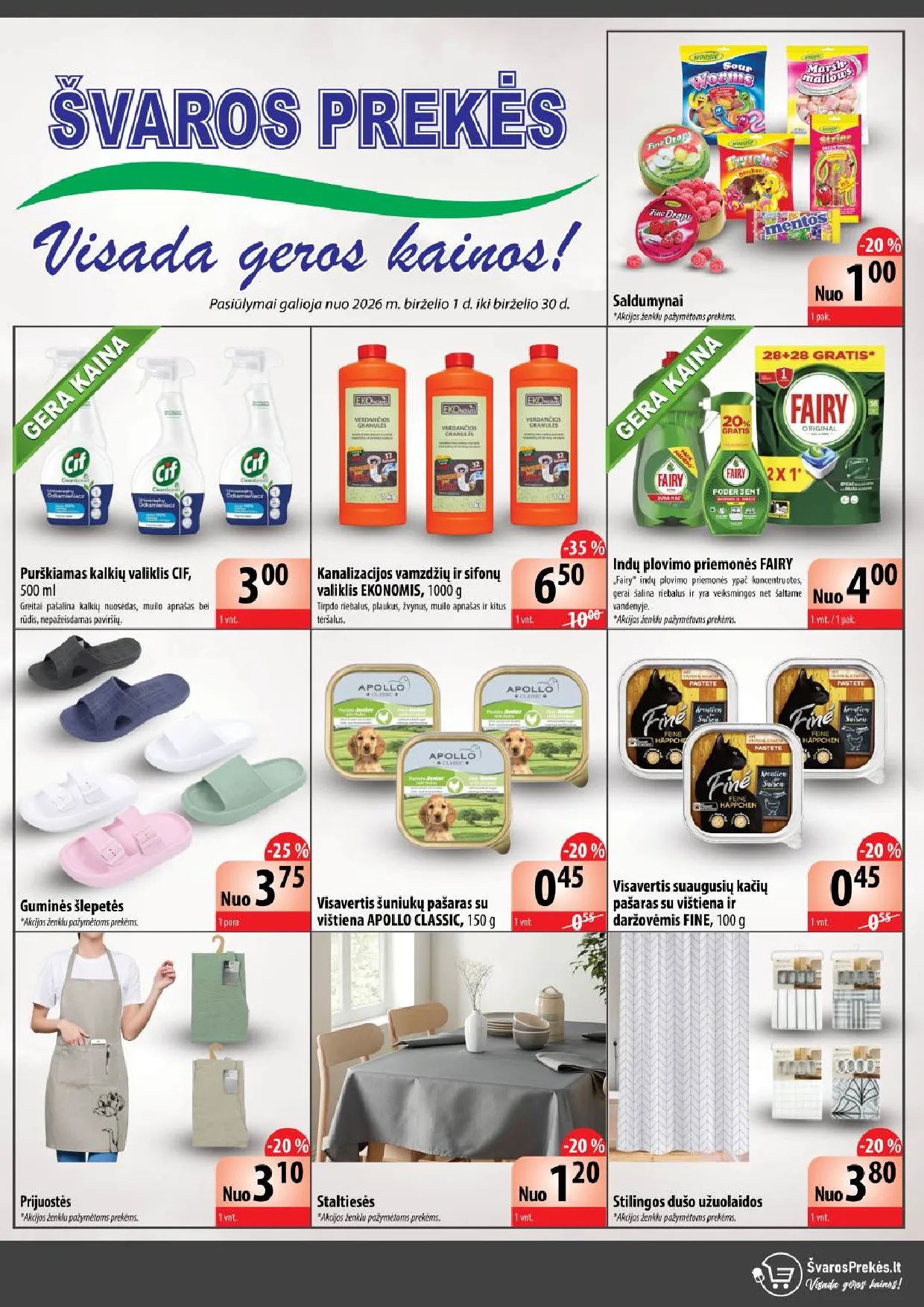 Švaros prekės katalogas – 1 psl.