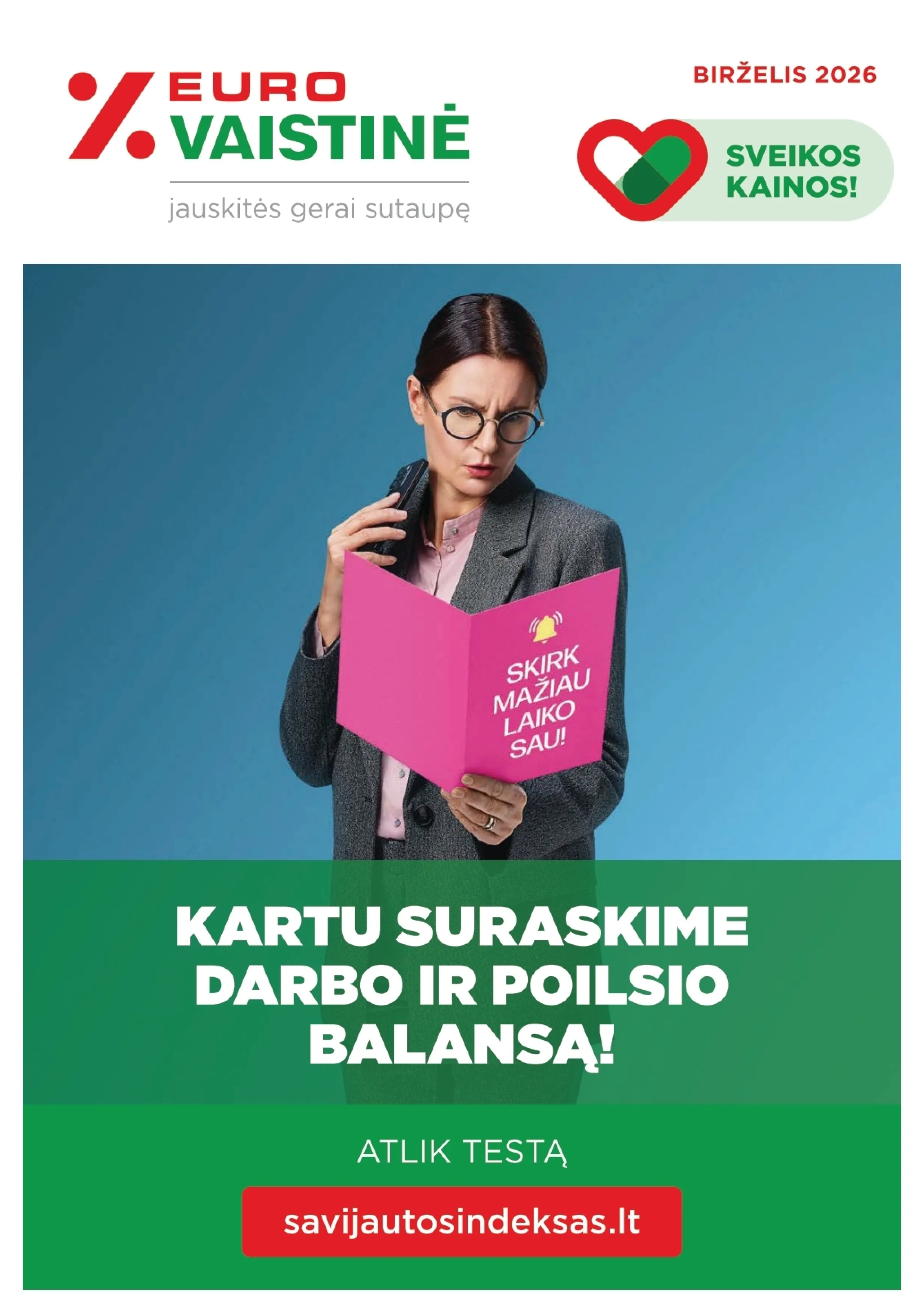 Eurovaistinė leidinys – 1 psl.