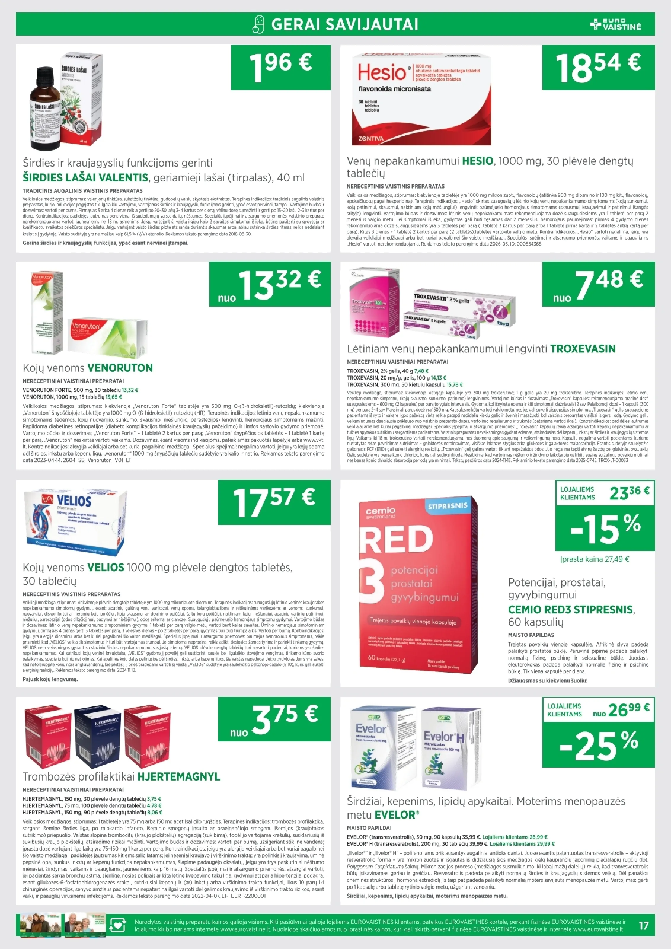 Eurovaistinė leidinys – 17 psl.