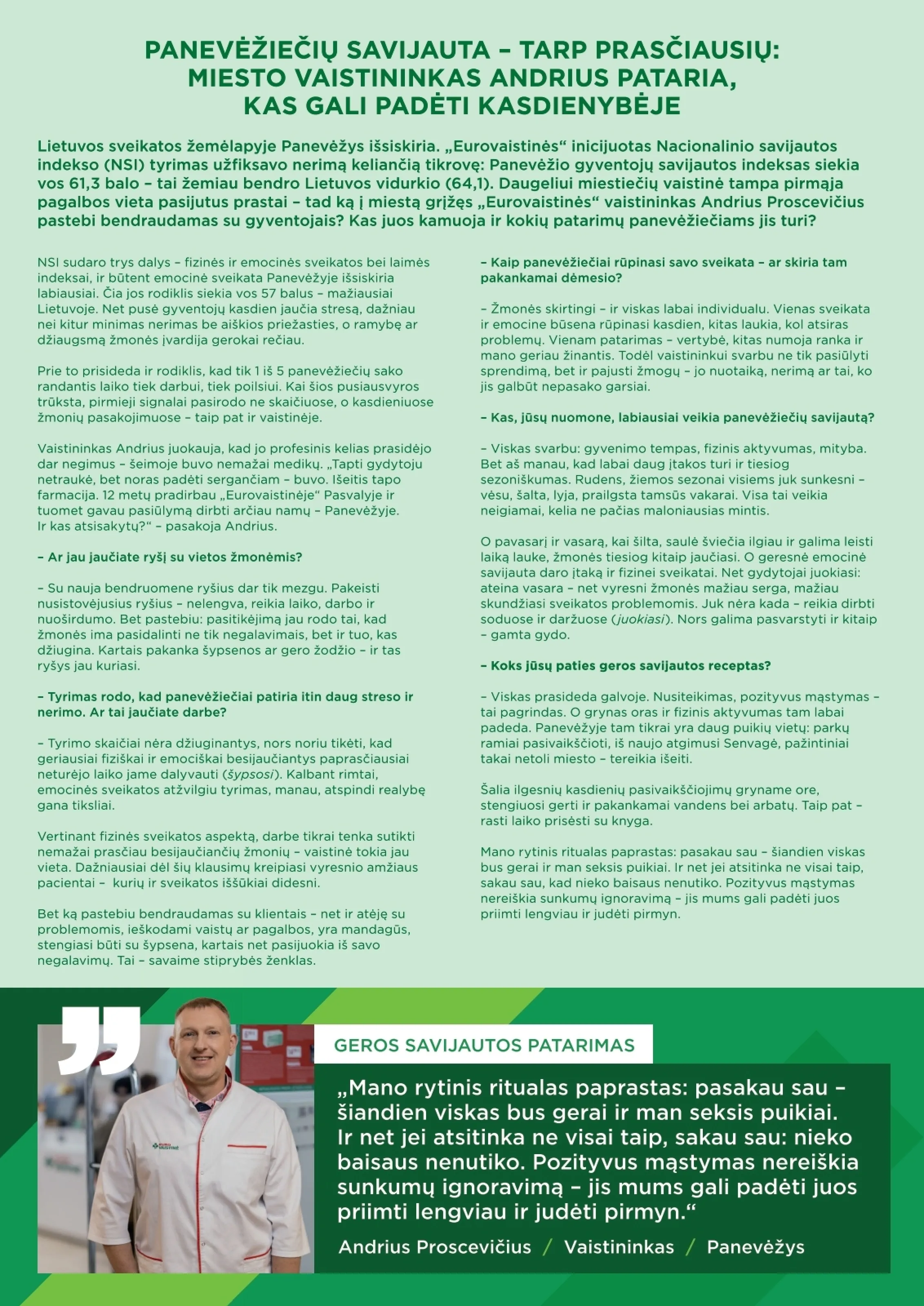 Eurovaistinė leidinys – 4 psl.