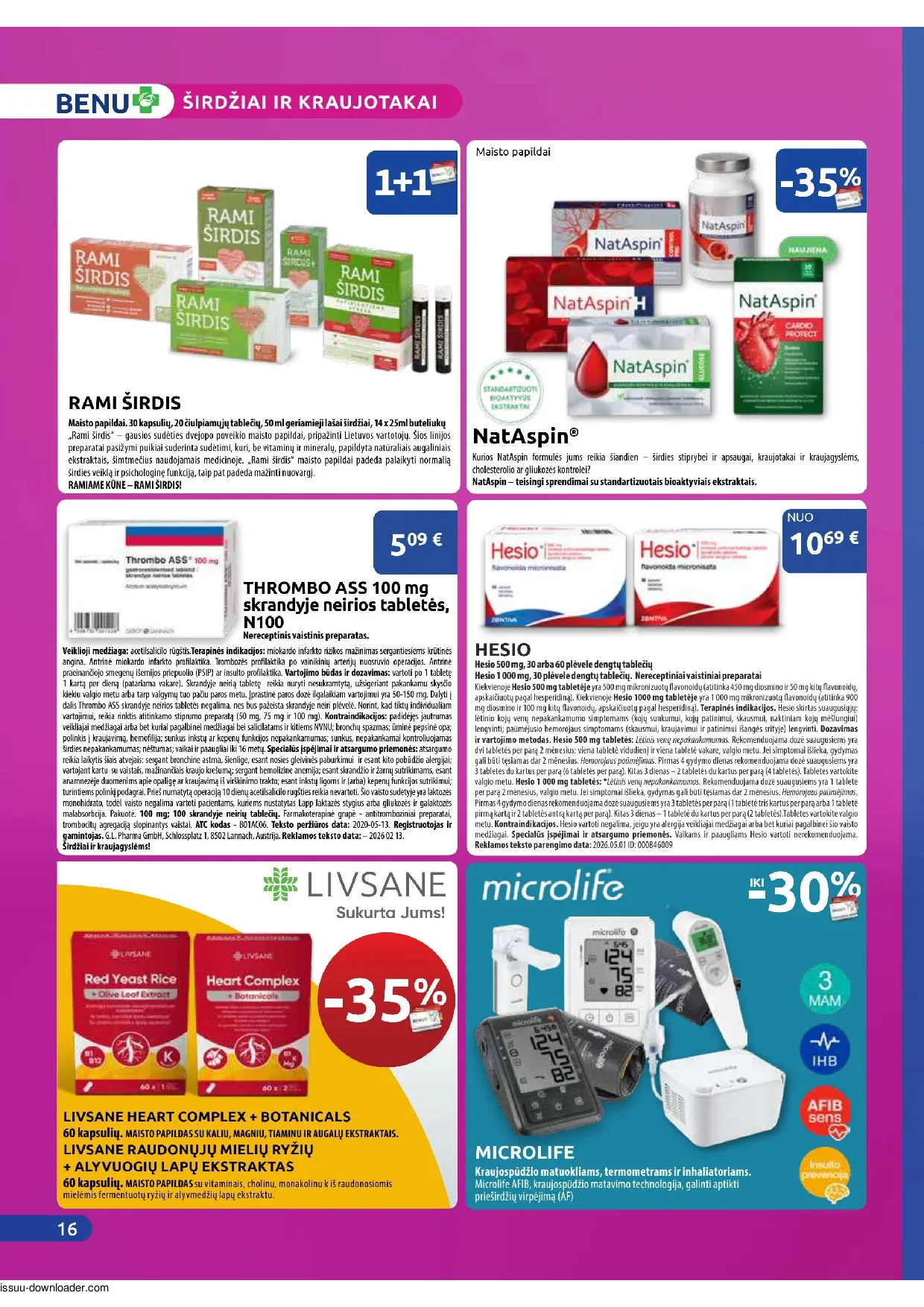 Benu leidinys – 16 psl.