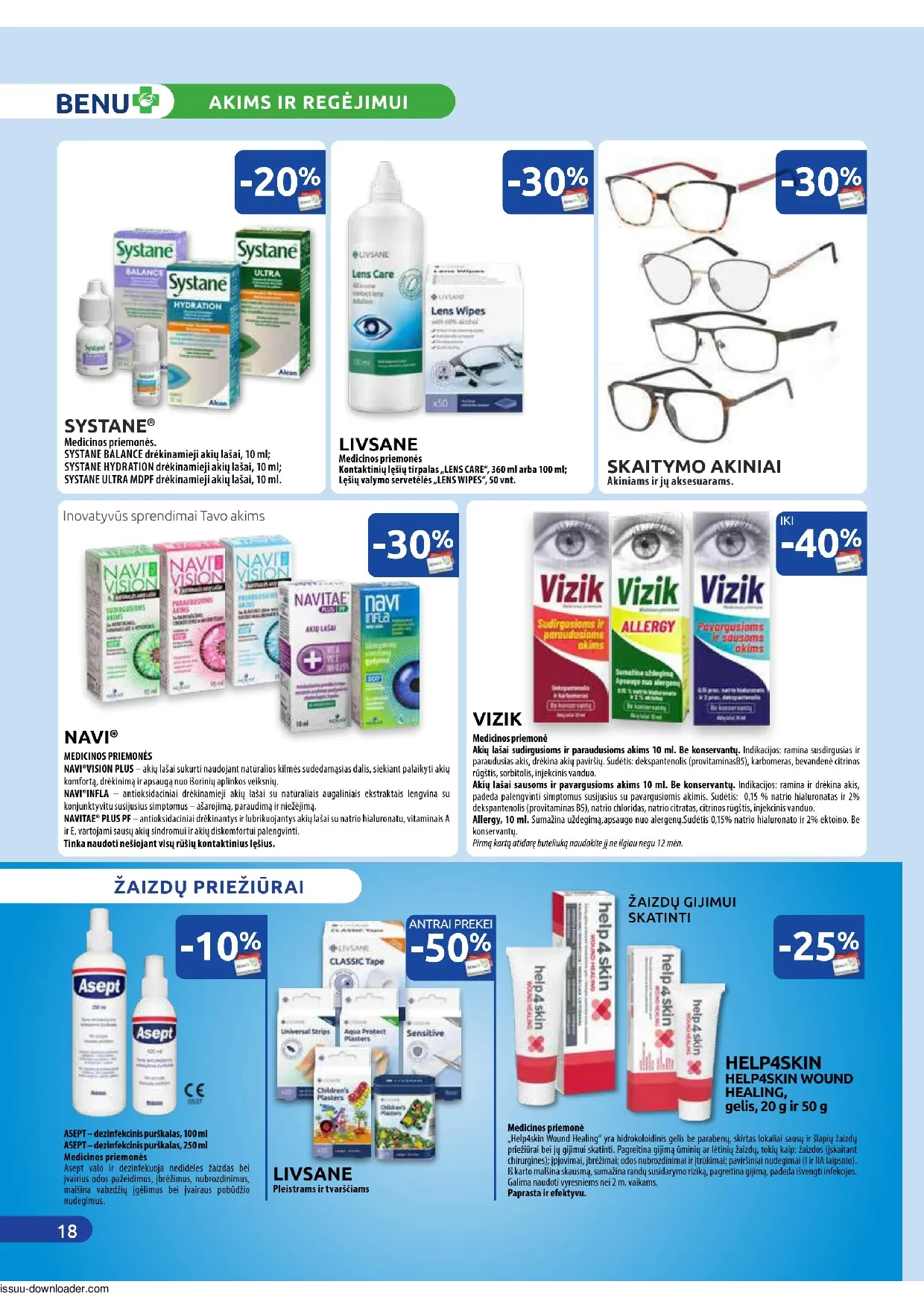 Benu leidinys – 18 psl.