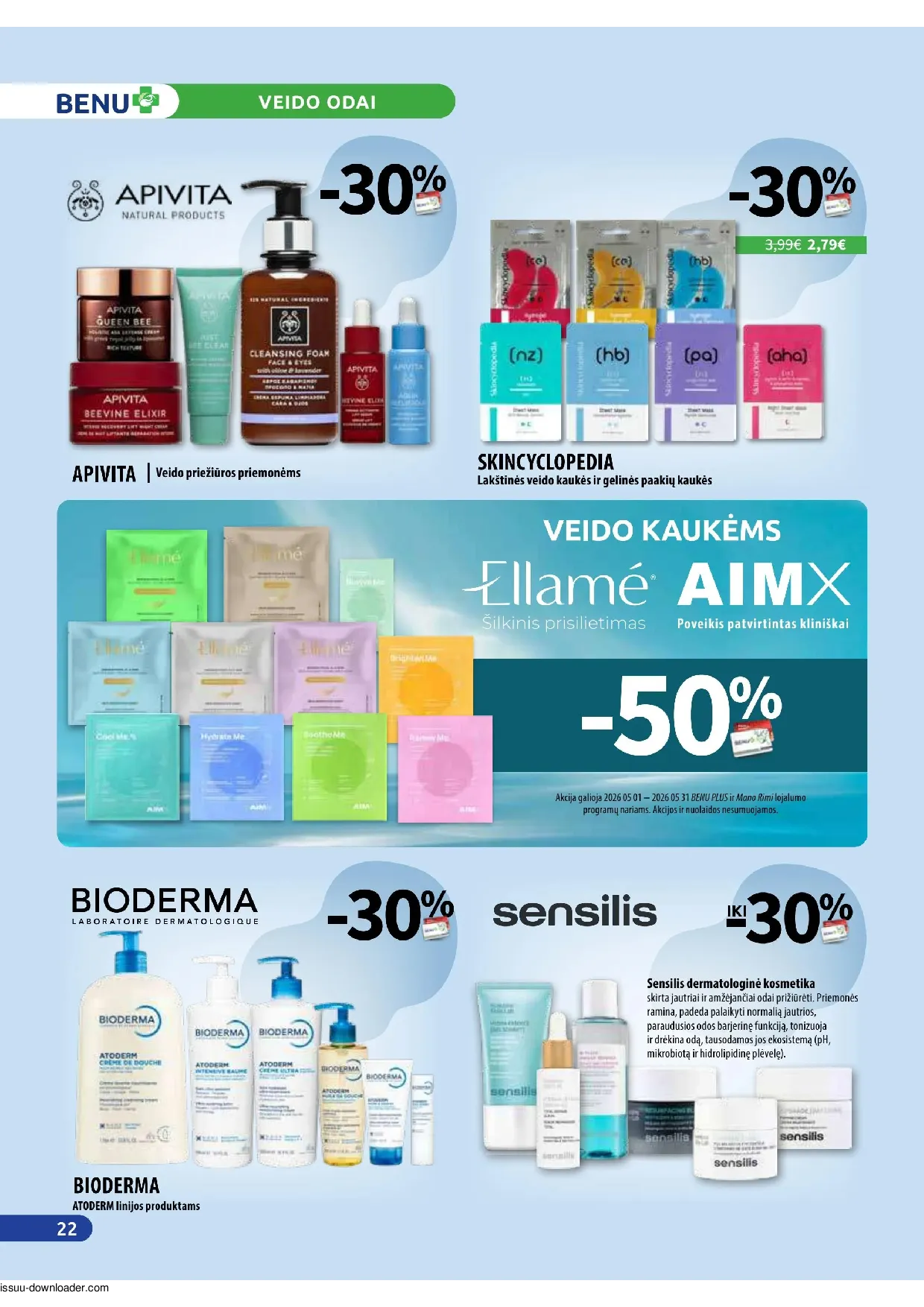 Benu leidinys – 22 psl.