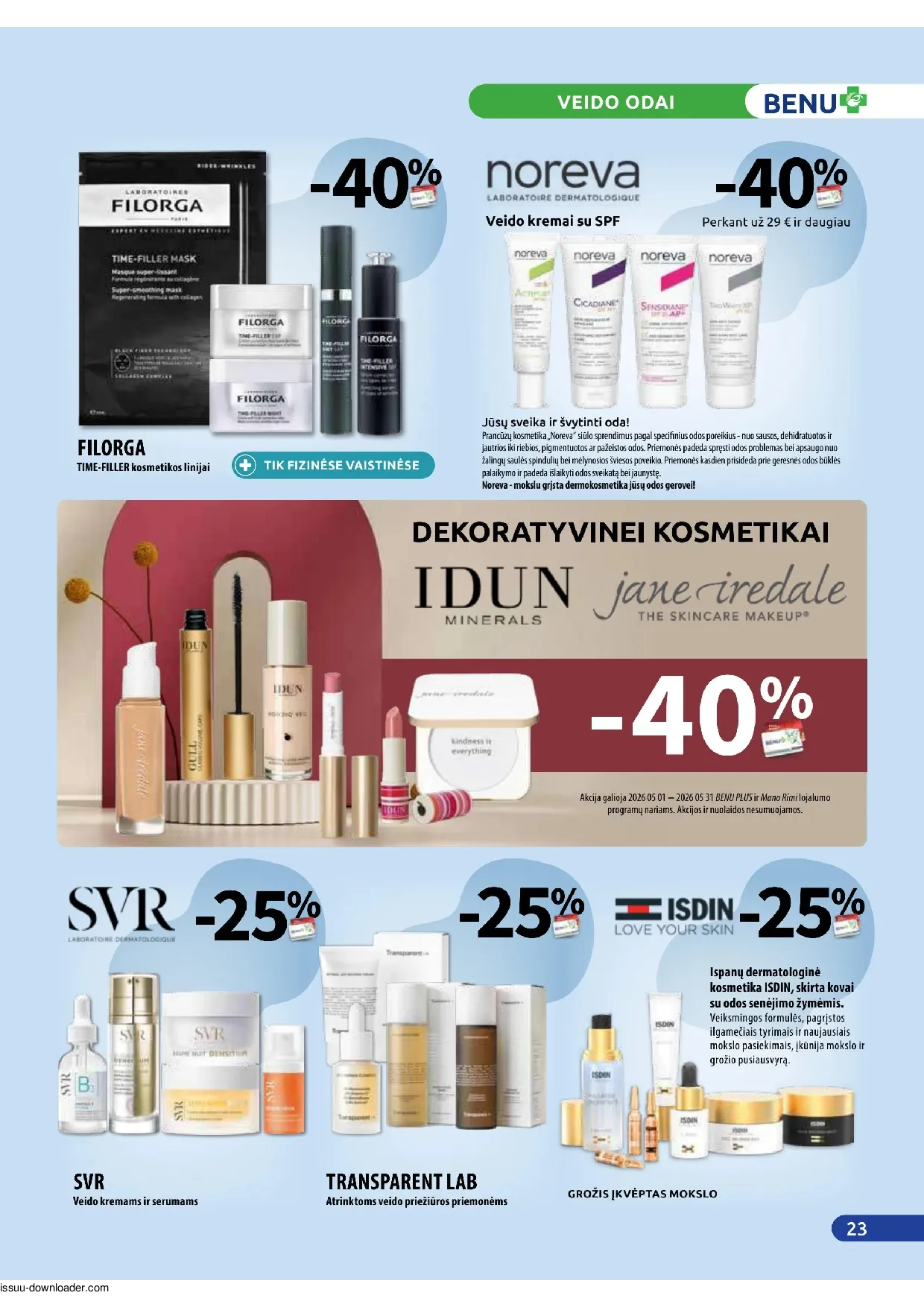 Benu leidinys – 23 psl.