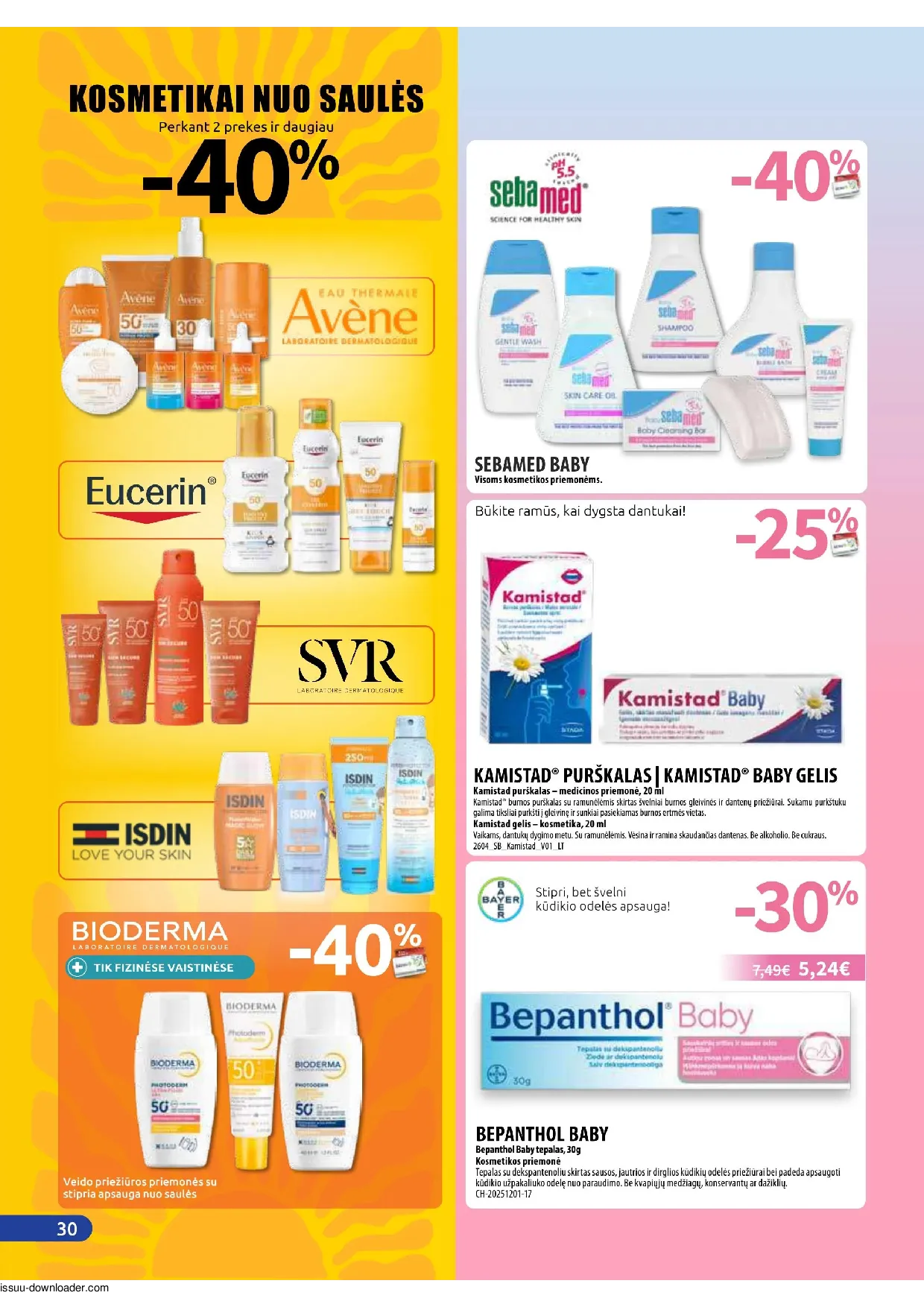 Benu leidinys – 30 psl.