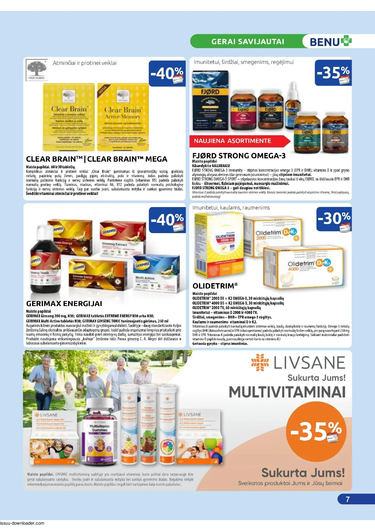 Benu leidinys – 7 psl.