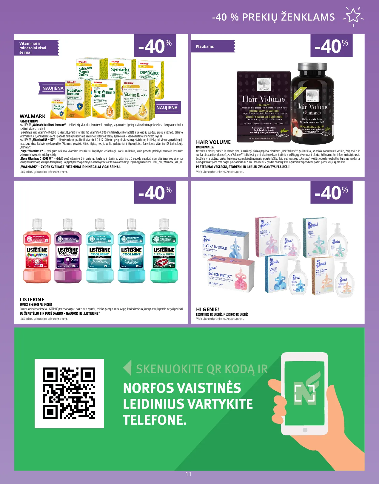 Norfa vaistinės leidinys – 11 psl.