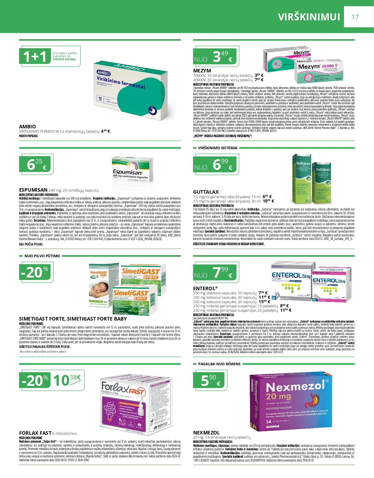 Norfa vaistinės leidinys – 17 psl.