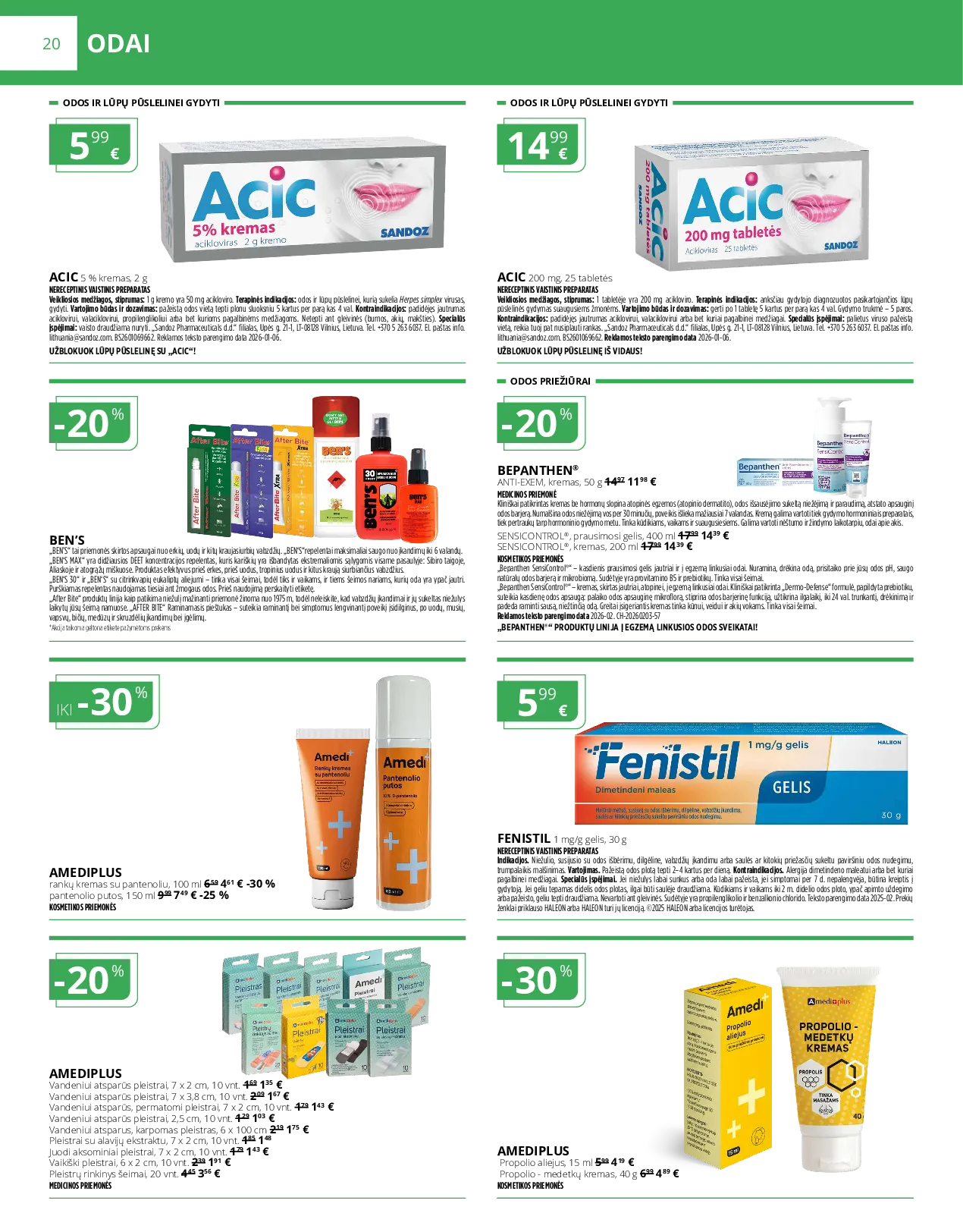 Norfa vaistinės leidinys – 20 psl.