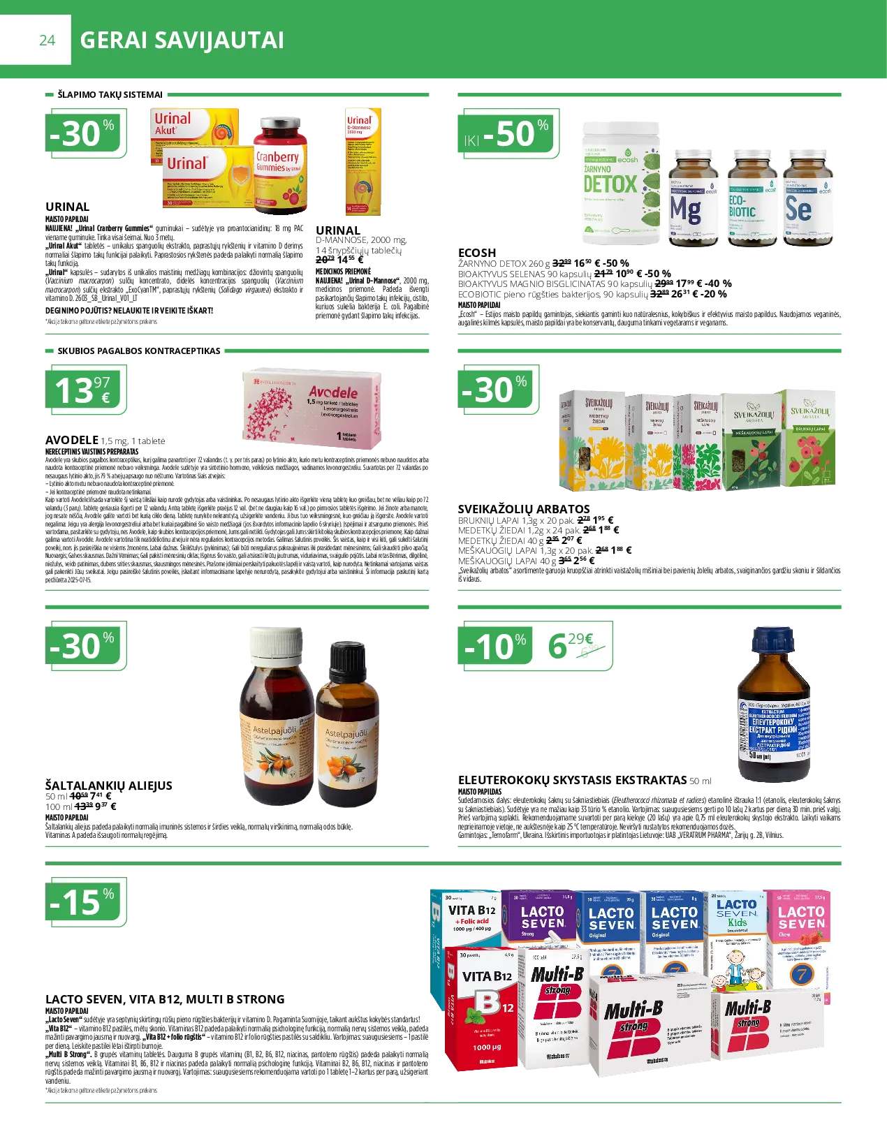 Norfa vaistinės leidinys – 24 psl.
