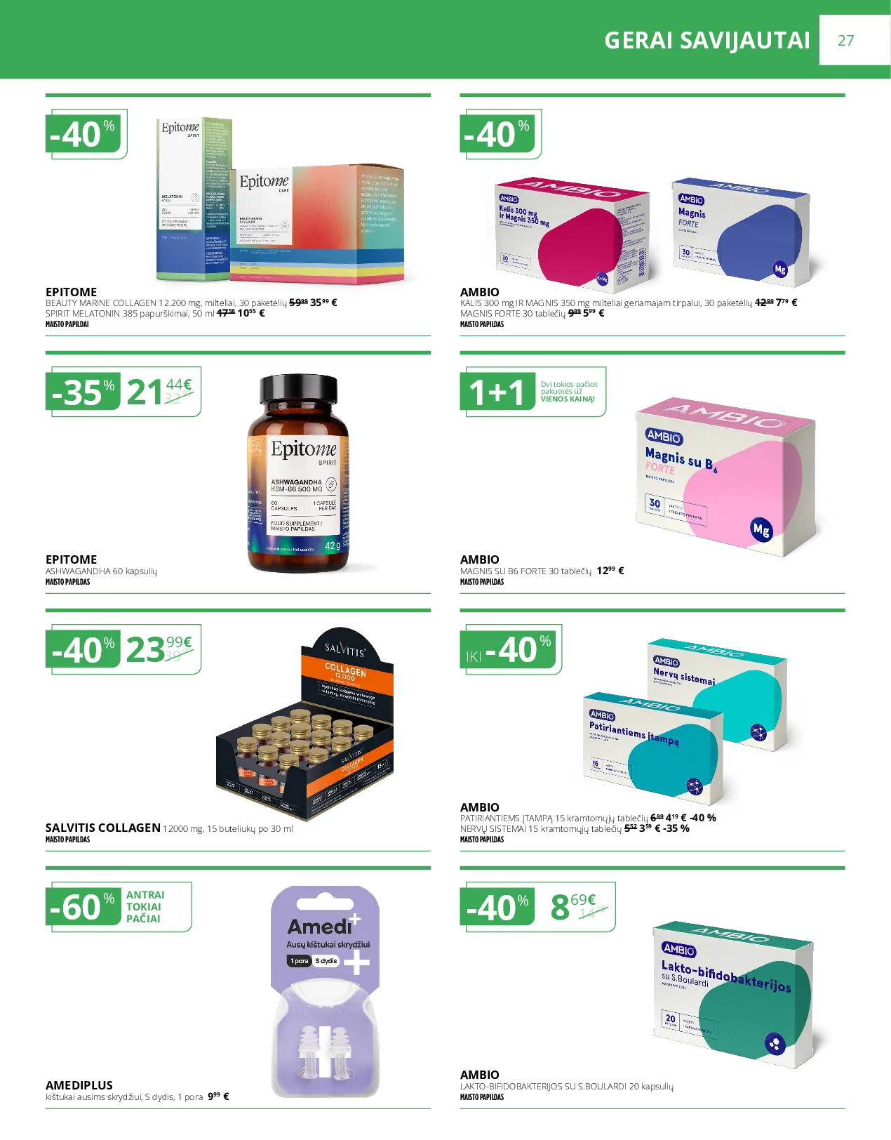 Norfa vaistinės leidinys – 27 psl.