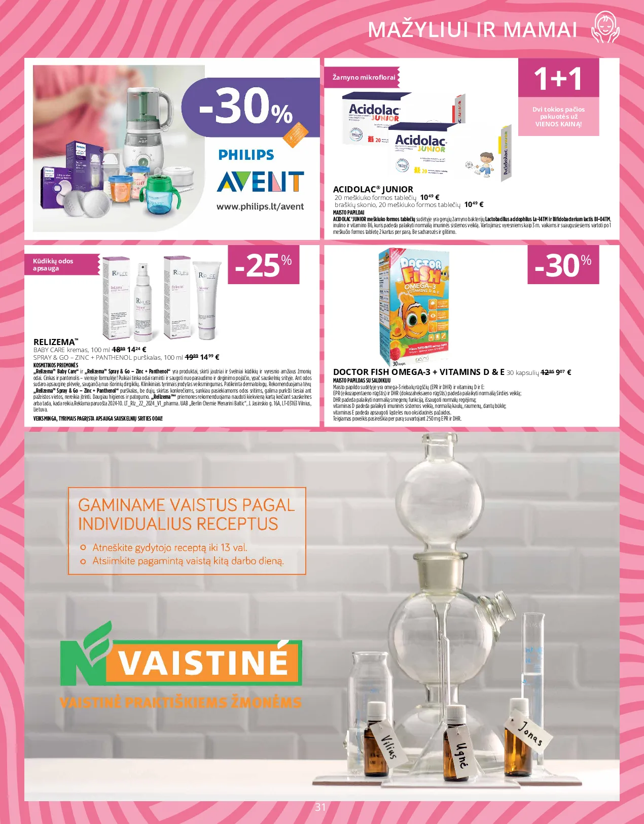 Norfa vaistinės leidinys – 31 psl.