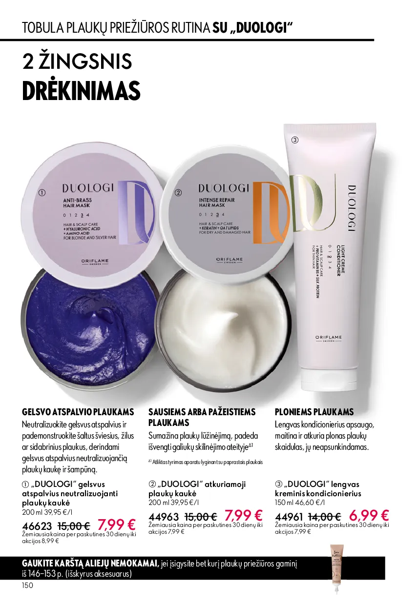 Oriflame katalogas – 150 psl.